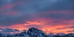 Sunset in the mountains